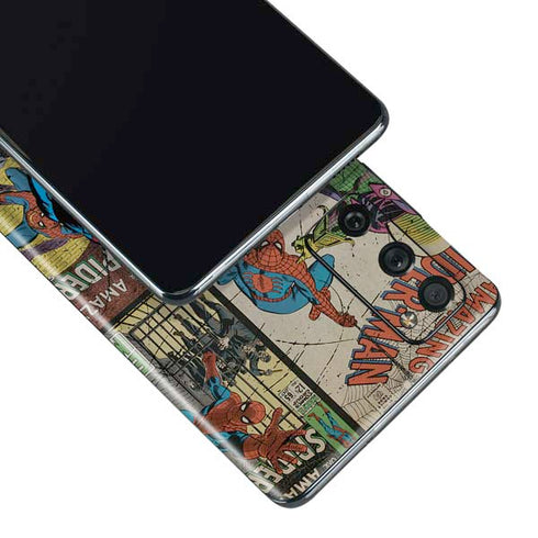 Marvel Classic Comics Amazing Spider-Man Collage Galaxy S20 Fan Edition Skin